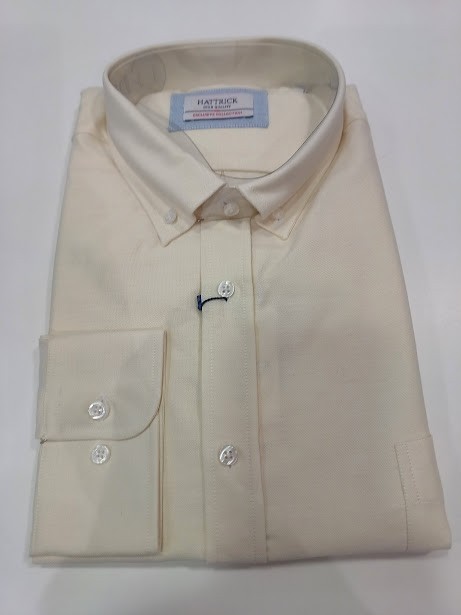 camisa lisa con bolsillo amarillo hattrick camisa lisa con bolsillo amarillo hattrick